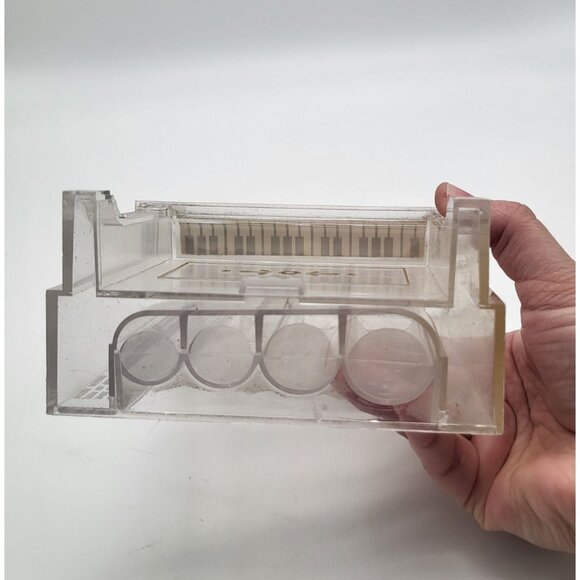 VTG Pennies From Heaven Clear Plastic Piano Bank Coin Sorter J.S.N.Y Cottagecore - Picture 7 of 9